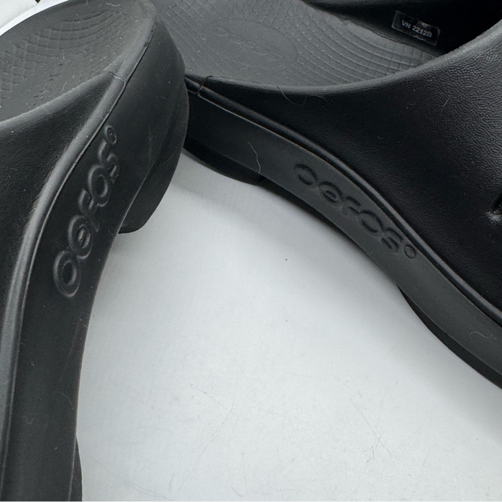 OOFOs OOahh Black Unisex Slide Sandals Size M9/W11 - Picture 7 of 9